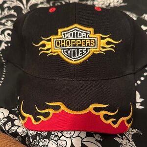 Harley-Davidson Black and Red Flame Hat